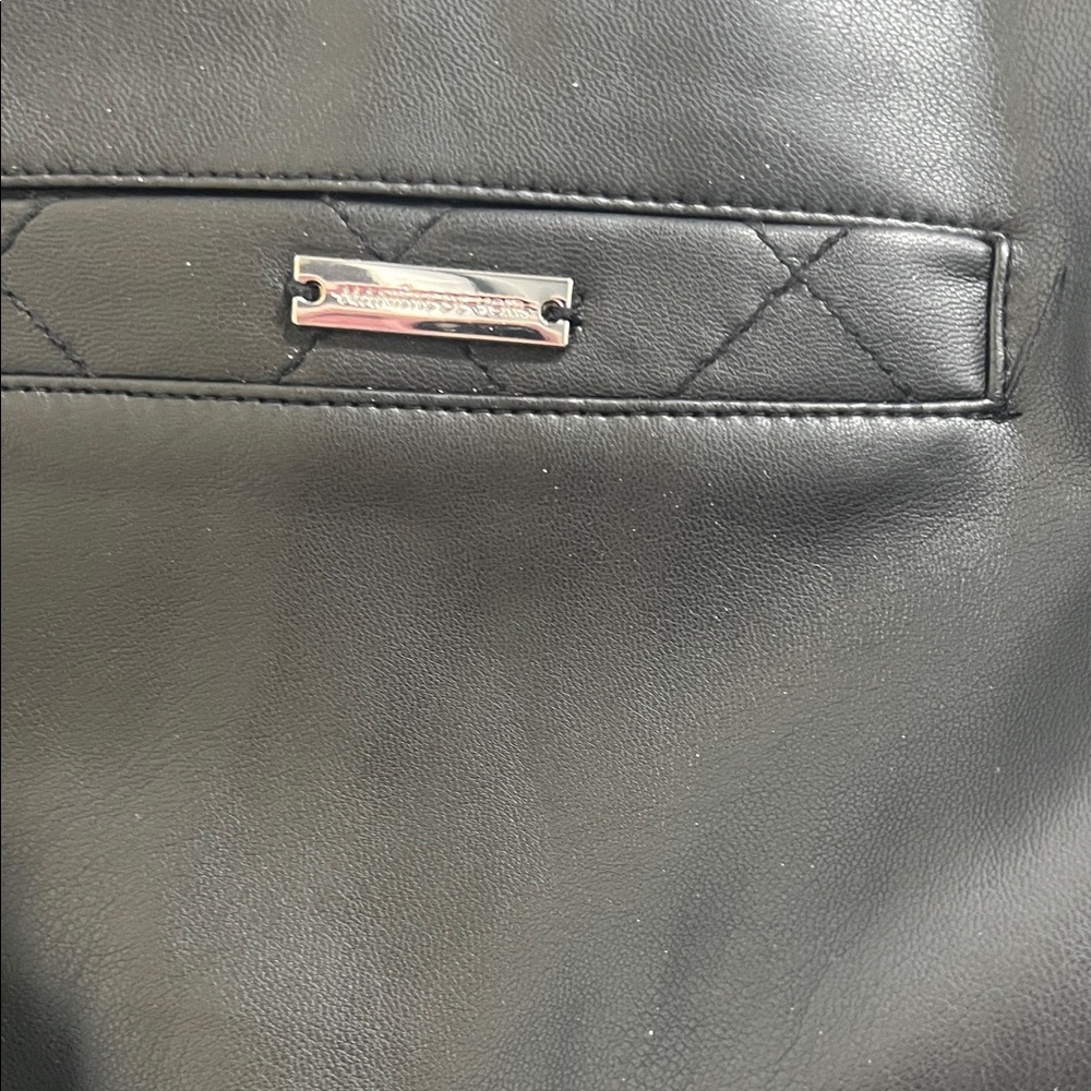 Black Quilted Pants with Zipper Details - Picture 6 of 7